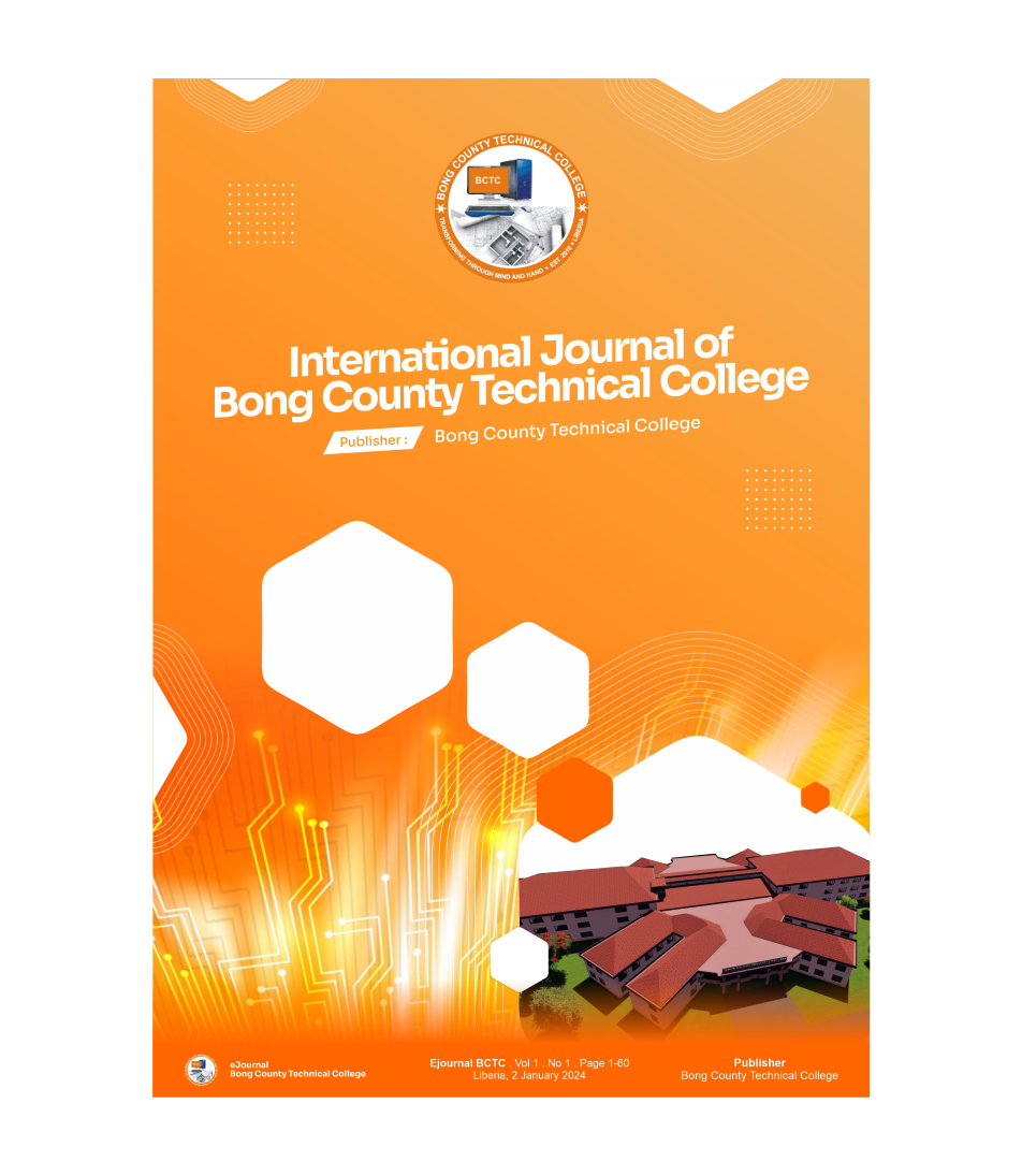 					View Vol. 1 No. 1 (2024): International Journal of Bong County Technical College
				